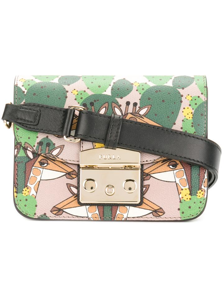 Furla Mini Metropolis Giraffe Crossbody Bag - Multicolour
