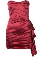 Christian Pellizzari Draped Mini Dress - Red