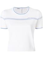 Miu Miu Short Sleeve Logo Jumper - White