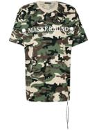 Mastermind World Skull Camouflage Print T-shirt - Green