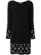 Michael Michael Kors Embellished Jersey Dress - Black