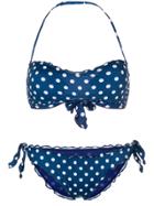 Mc2 Saint Barth Spotted Halterneck Bikini - Blue