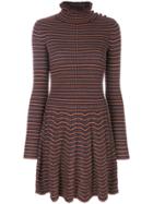 See By Chloé Turtleneck Long Sleeved Dress - Multicolour