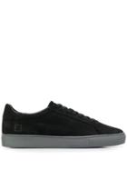 D.a.t.e. Flat Lace-up Sneakers - Black