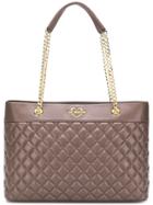 Love Moschino Large Quilted Shoulder Bag - Brown