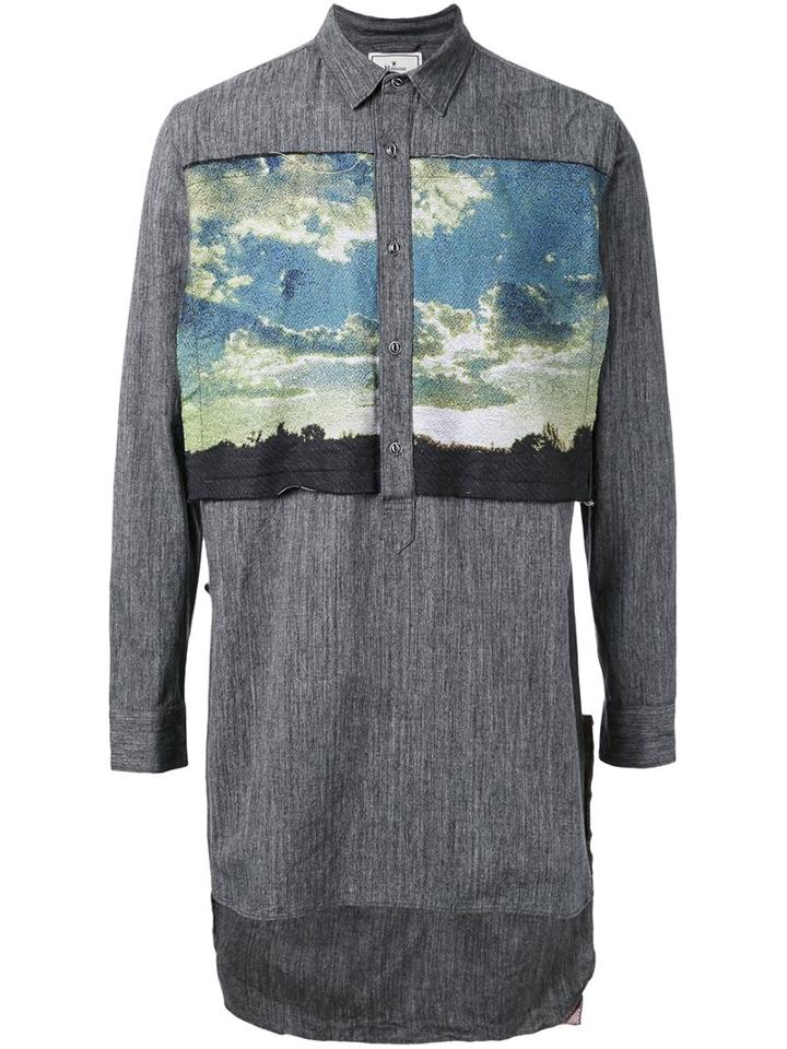 Mihara Yasuhiro Stand Collar Long Shirt
