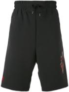 Bruno Bordese - Parrot Embroidered Track Shorts - Men - Polyester - Xs, Black, Polyester
