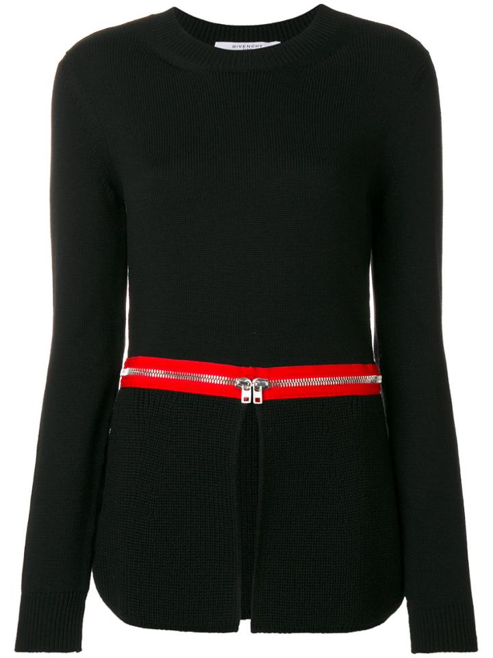 Givenchy Zip Trim Jumper - Black