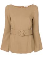 P.a.r.o.s.h. Belted Sweatshirt - Nude & Neutrals