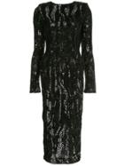 Rachel Gilbert Dinah Midi Dress - Black