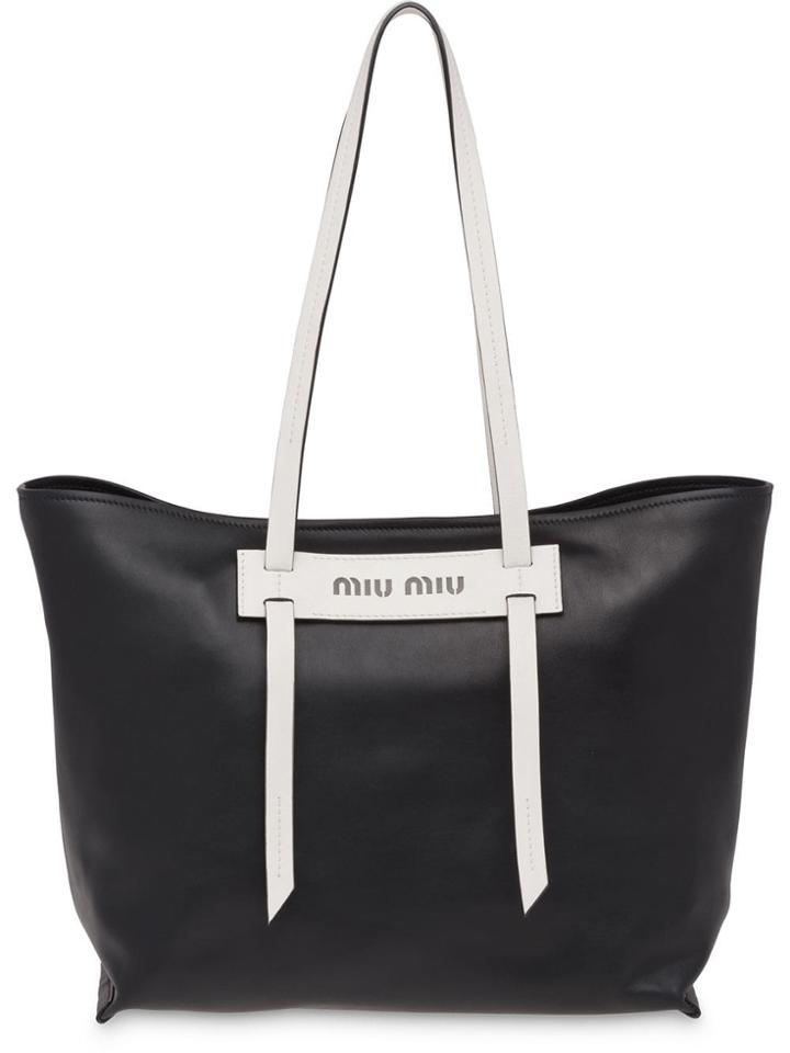 Miu Miu Grace Lux Tote Bag - Black