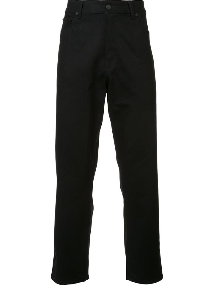 Cmmn Swdn Tapered Jeans, Men's, Size: 34, Black, Cotton