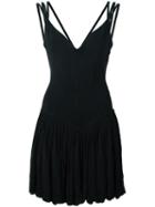 Alaïa Vintage Flared Skirt Bodice Dress, Women's, Size: Small, Black