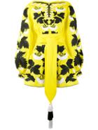 Yuliya Magdych - 'kalyna' Dress - Women - Linen/flax - M, Yellow/orange, Linen/flax