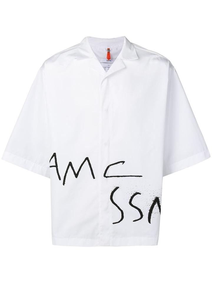 Oamc Oversized Logo Shirt - White