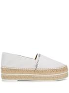 Kenzo Embossed Logo Espadrilles - White