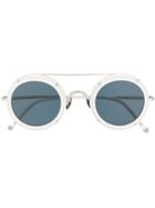 Matsuda Circle Frame Sunglasses - White