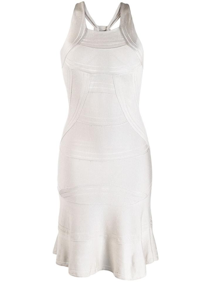 Christian Dior Vintage Knitted Halterneck Dress - Neutrals