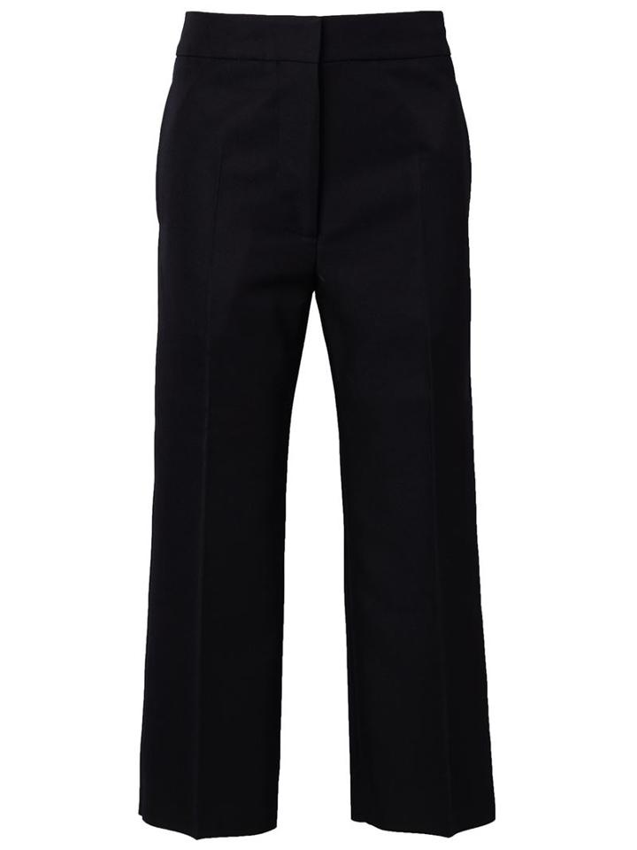 Marni Cropped Trousers, Women's, Size: 40, Black, Polyester