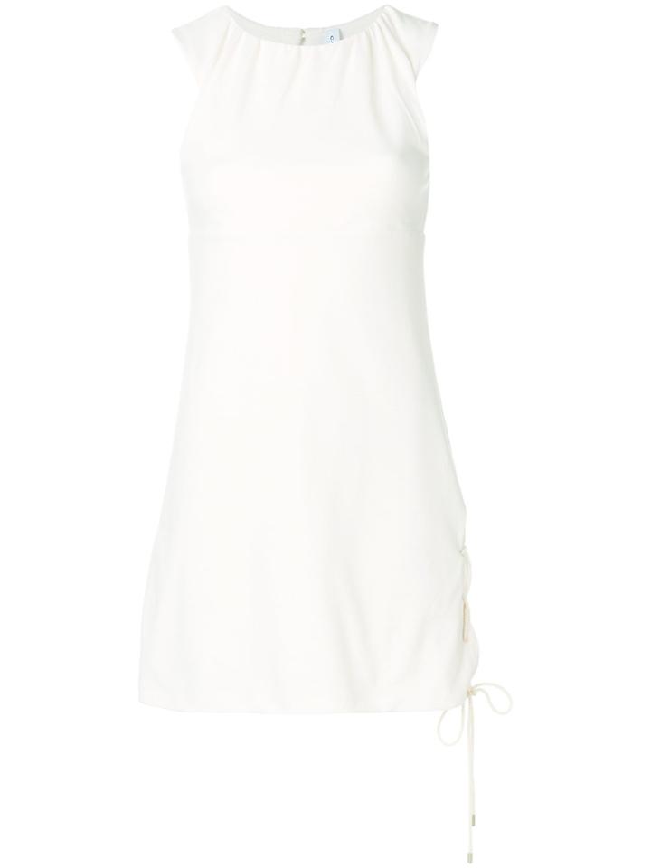 Carven Lace-up Detail Dress - Nude & Neutrals