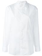 Yohji Yamamoto - Pocket Detail Slim-fit Shirt - Women - Cotton - 1, Women's, White, Cotton