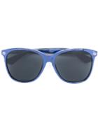 Gucci Eyewear Oversize Gradient Round Sunglasses, Women's, Size: 58, Blue, Acetate