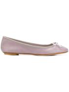 Anna Baiguera Bow Front Ballerina Pumps - Pink & Purple