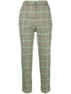 P.a.r.o.s.h. Checkered Print Tailored Trousers - Neutrals