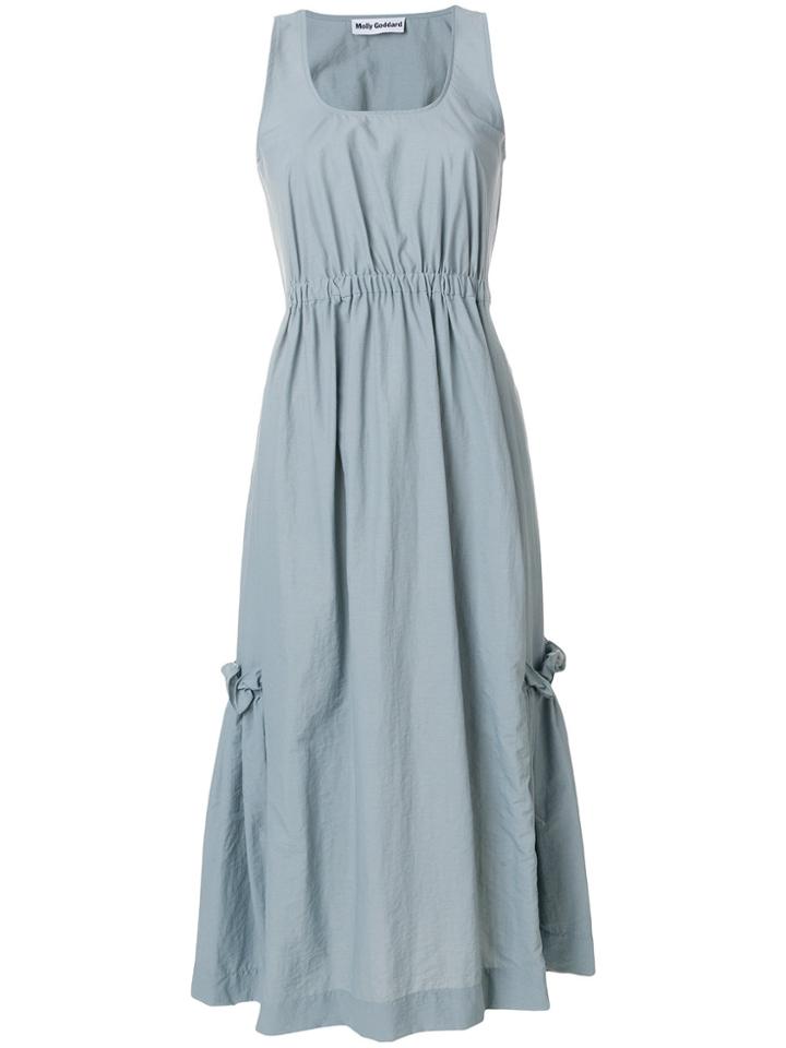 Molly Goddard Elasticated Waist Midi Dress - Grey