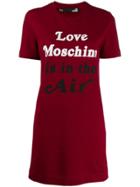 Love Moschino 'love Moschino Is In The Air' T-shirt Dress - Red