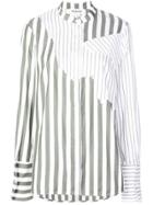 Monse Striped Button Shirt - White