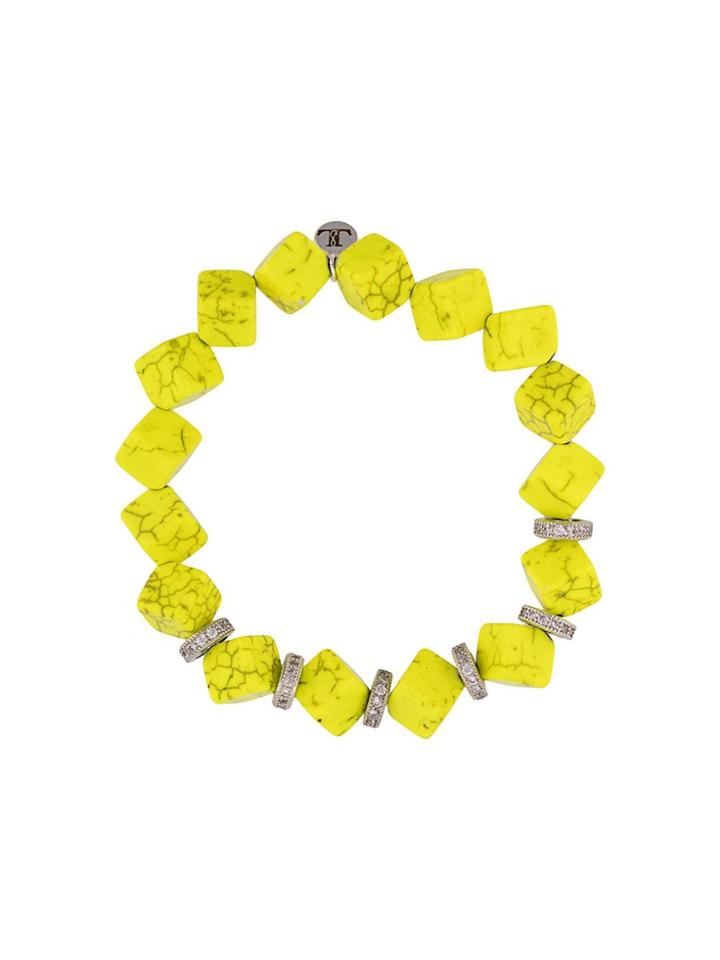 Lord And Lord Designs Cube Bead Bracelet - Yellow