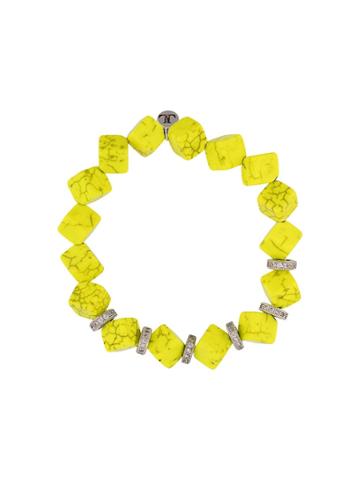 Lord And Lord Designs Cube Bead Bracelet - Yellow
