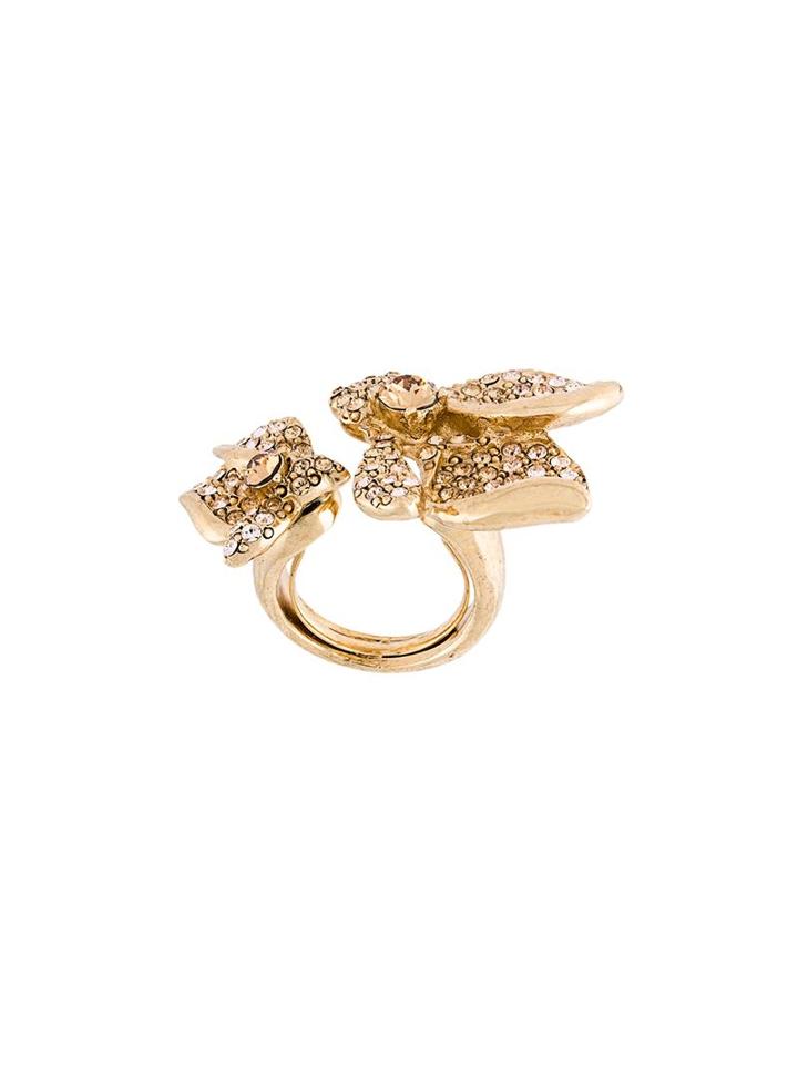 Oscar De La Renta Flower Ring