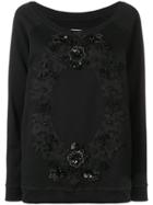 Antonio Marras Floral Embroidered Jumper - Black