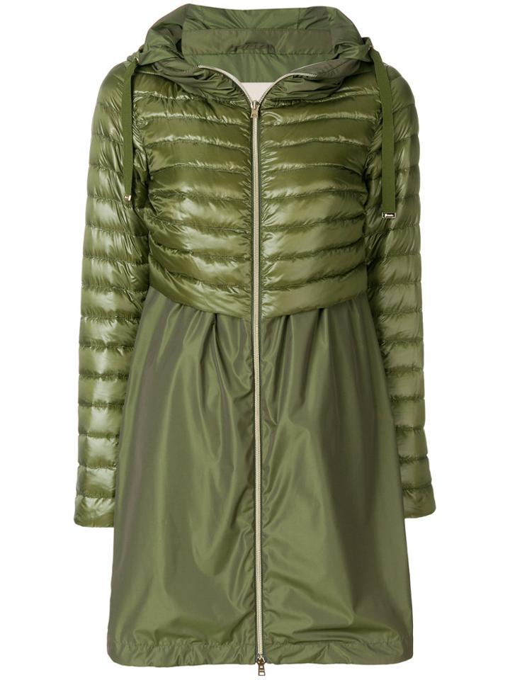 Herno Long Down Coat - Green