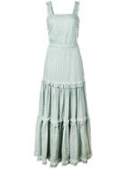 Alexis Milada Broderie Anglaise Tiered Dress - Green