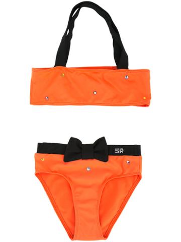 Rykiel Enfant - Studded Two-part Bikini - Kids - Polyamide/spandex/elastane - 8 Yrs, Yellow/orange