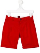 Gucci Kids Classic Chino Shorts, Boy's, Size: 10 Yrs, Red