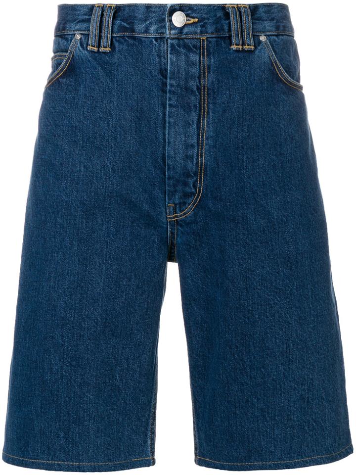 Martine Rose Classic Denim Shorts - Blue