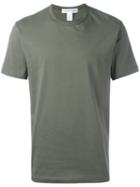 Comme Des Garçons Shirt Short Sleeved T-shirt With Branding, Men's, Size: Large, Green, Cotton