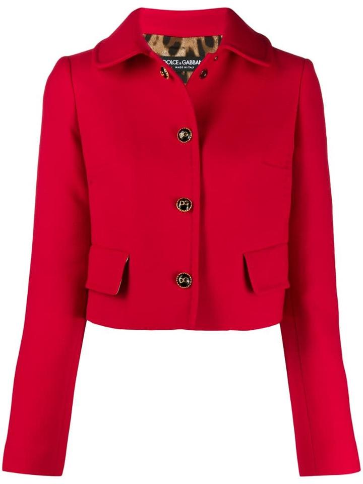 Dolce & Gabbana Cropped Single-breasted Jacket - Red