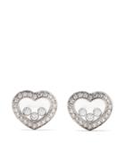 Chopard 18kt White Gold Happy Diamonds Icons Ear Pins - Unavailable