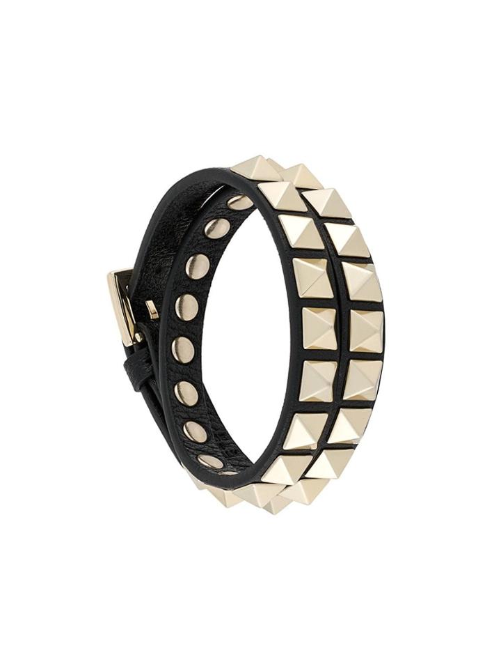 Valentino Valentino Garavani Rockstud Wrap Bracelet - Black