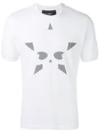 Hydrogen Star Print T-shirt, Men's, Size: Large, White, Cotton