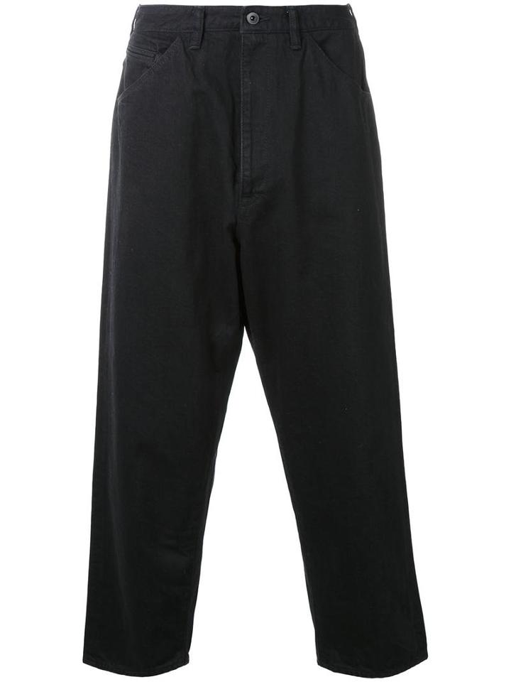Bukht 'big Denim Ow' Trousers, Men's, Size: 1, Black, Cotton