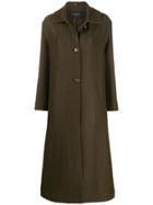 Antonelli Single Breasted Formal Coat - Green