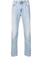 Versace Collection Embroidered Pocket Jeans - Blue