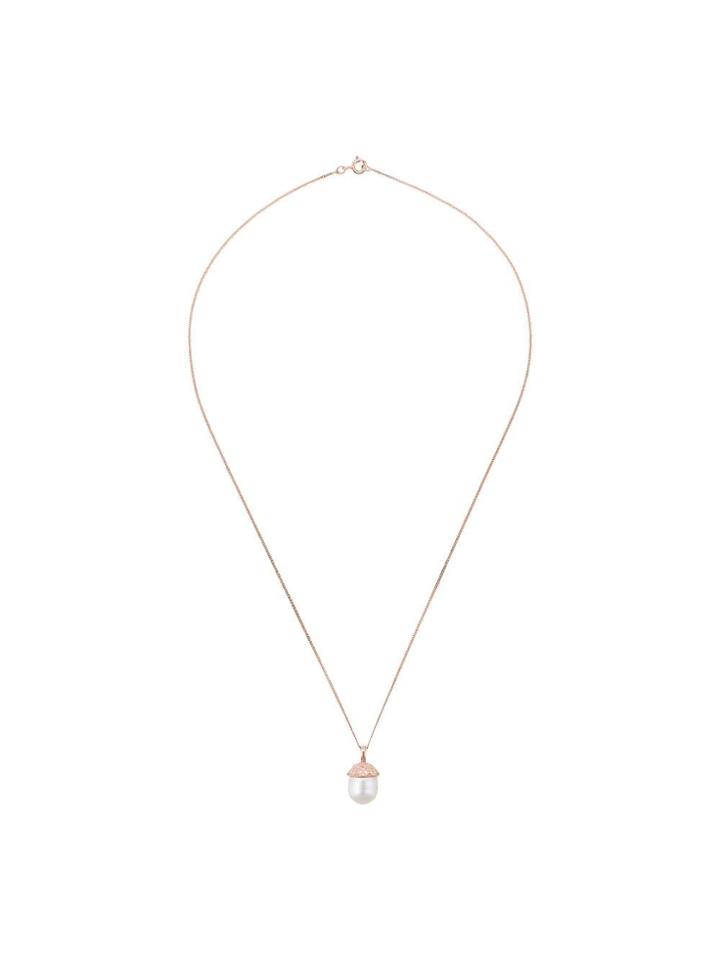 V Jewellery Acorn Necklace - Pink