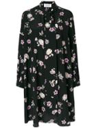 Valentino - Flowers Fall Dress - Women - Silk - 38, Black, Silk
